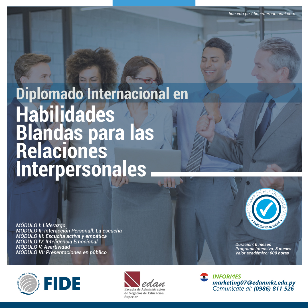 Internacional Habilidades Blandas para las Relaciones Interpersonales